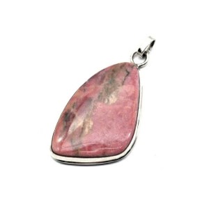 Кулон с родонитом "Грация" 23*36мм.