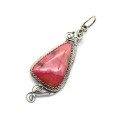 Кулон родонит 21*50мм.