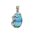 Кулон хризоколла 21*30мм.
