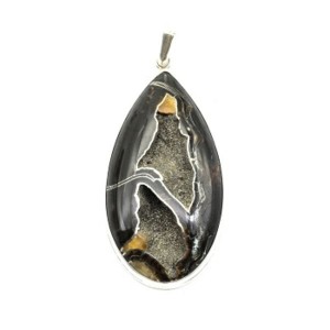 Кулон симбирцит "Капля" 28*52мм.