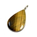 Кулон тигровый глаз "Капля" 35*52мм.