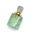 Парфюмерный флакон-кулон из флюорита 18*12*36мм