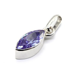 Кулон фианит 6*12мм. (иск.)