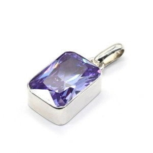 Кулон фианит 11*14мм. (иск.)