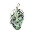 Кулон из цоизита 34*54мм.