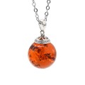 Кулон шарик из янтаря 16мм цвет коньячный (иск.) Кулон шарик из янтаря 16мм цвет коньячный (иск.)