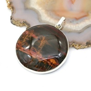 Кулон яшма Пикассо 37мм.