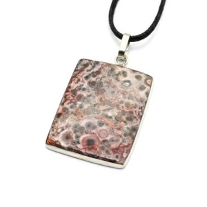 Кулон яшма леопардовая 31*39мм