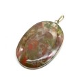 Кулон яшма уральская "Овал" 41*60мм.