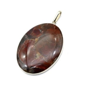 Кулон яшма уральская 39*53мм.