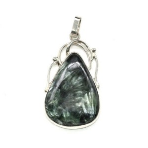 Кулон серафинит 25*41мм.