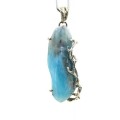 Кулон ларимар 20*44мм.