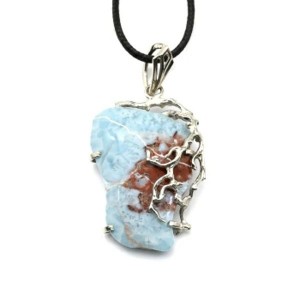 Кулон ларимар 29*42мм. Кулон ларимар 29*42мм.