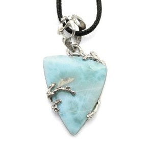 Кулон ларимар 26*33мм.