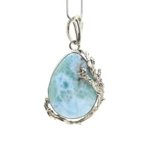 Кулон ларимар 28*39мм.