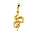 Кулон Змейка 17*37мм, золотистая (иск.)