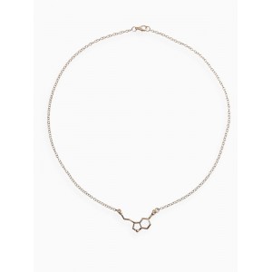 Кулон на цепочке «Молекула 02», цвет золото