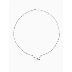 Кулон на цепочке «Молекула 02», цвет серебро