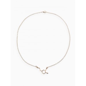 Кулон на цепочке «Молекула 01», цвет золото