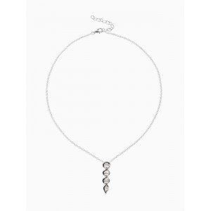 Кулон на цепочке «ДНК», 42 см, + удлинитель 5 см, цвет серебро