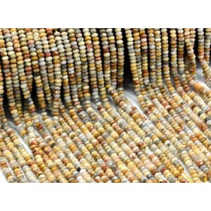 Бусины из агата львиная шкура рондель гр.4*2мм, 38см, 165 бусин Бусины из агата львиная шкура рондель гр.4*2мм, 38см, 165 бусин