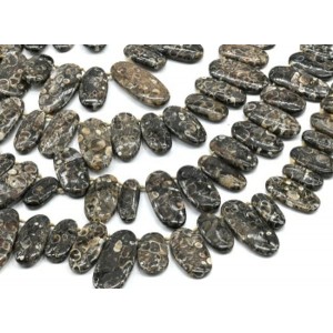 Бусины из агата черепахового овал 20*45мм, 40см, 25 бусин Бусины из агата черепахового овал 20*45мм, 40см, 25 бусин