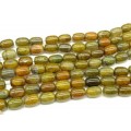 Бусины из агата "Вены Дракона" бочонок 13*18мм цвет оливковый, 39см, 19 бусин