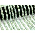 Бусины из ангелита зеленого (пектолит) рондель 8*4мм, 39см, 76 бусин