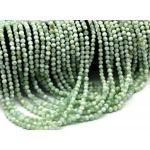 Бусины из ангелита зеленого (пектолит) шарик 4мм, 39см, 94 бусины