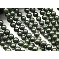Бусины из авантюрина зеленого шарик 8мм, 37см, 48 бусин (иск.)