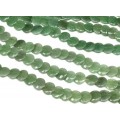 Бусины из авантюрина зеленого круг 15мм, 38см, 32 бусины