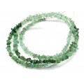Бусины из изумруда крошка 3*1мм на струне 40см