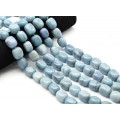 Бусины из аквамарина (имитация) прямоугольник 16*20мм, 41см, 19 бусин