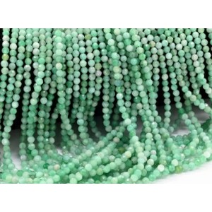 Бусины из изумруда шарик гр.3мм, 39см, 128 бусин Бусины из изумруда шарик гр.3мм, 39см, 128 бусин