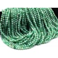 Бусины из изумруда шарик гр.5мм, 39см, 80 бусин