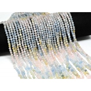 Бусины из берилла шарик гр.4мм, 39см, 96 бусин