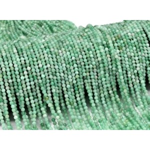 Бусины из изумруда шарик 3мм, 39см, 140 бусин
