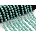 Бусины из амазонита кубик с гранями 7мм, 37см, 42 бусины Бусины из амазонита кубик с гранями 7мм, 37см, 42 бусины