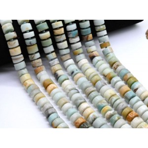 Бусины из амазонита диски 12*6мм, 40см, 50 бусин