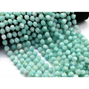 Бусины из кальцита шарик с гранями 10мм цвет амазонит, 38мм, 32 бусины Бусины из кальцита шарик с гранями 10мм цвет амазонит, 38мм, 32 бусины