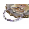 Браслет из аметиста шарик гр.4мм, 18,5см