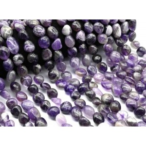 Бусины из аметиста галтовка 15*20мм, 40см, 20 бусин Бусины из аметиста галтовка 15*20мм, 40см, 20 бусин