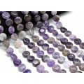 Бусины из аметиста круг 15мм, 39см, 26 бусин