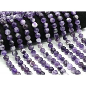 Бусина из аметиста шарик 10мм, 37см, 37 бусин Бусина из аметиста шарик 10мм, 37см, 37 бусин