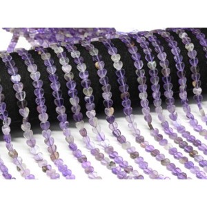 Бусины из аметиста сердце 6*6мм, 38см, 70 бусин Бусины из аметиста сердце 6*6мм, 38см, 70 бусин