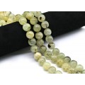 Бусины для украшений из Пренита с включением Эпидота шарик 14мм, 38см, 28 бусин