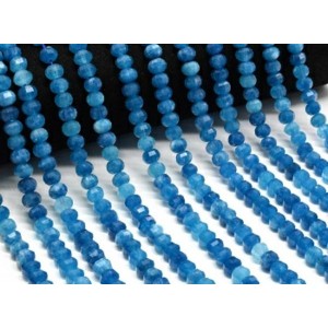 Бусины из кальцита рондель с гранями 8*6мм цвет апатит, 38мм, 65 бусин