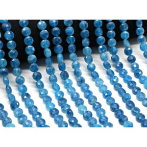Бусины из кальцита круг гр.8мм цвет апатит, 37см, 45 бусин