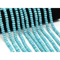 Бусины из бирюзы рондель гр.8*4мм, 38см, 80 бусин (иск.)