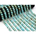 Бусины из бирюзы кубик гр.9мм, 39см, 46 бусин (иск.)